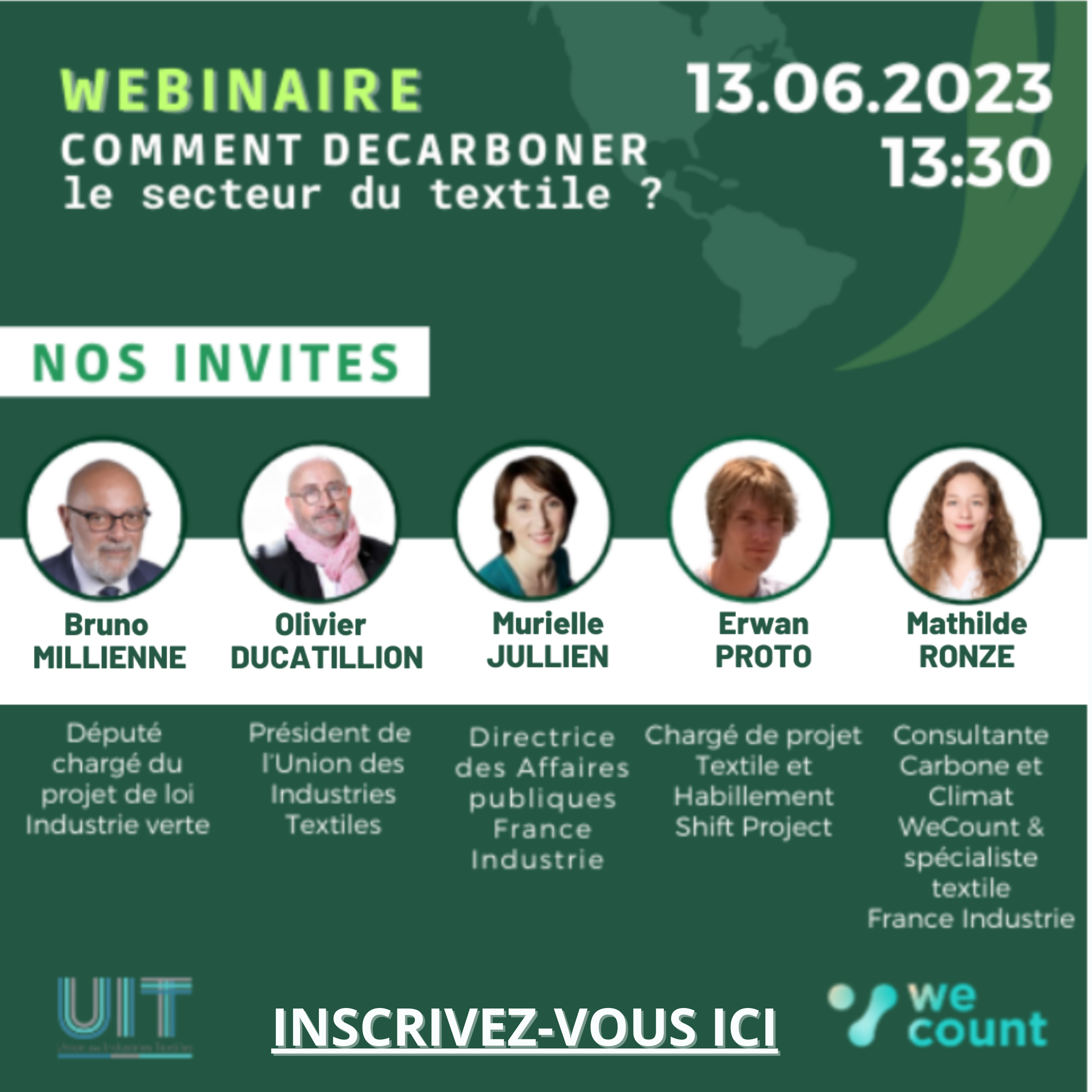 WEBINAIRE UIT/WECOUNT – COMMENT DECARBONER LE SECTEUR DU TEXTILE ?